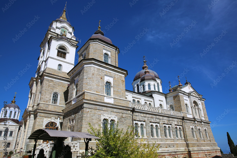 Skete of Saint Andrew in Karyes is a monastic institution on Mount Athos, Greece Skete of Saint Andrew in Karyes is a monastic institution on Mount Athos, Greece