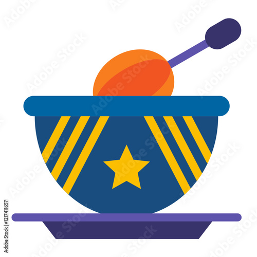 Vector Design Stirring Icon Style