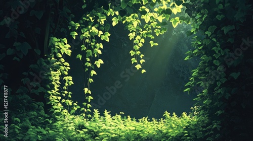 Enchanted Forest: A Mystical Green Oasis