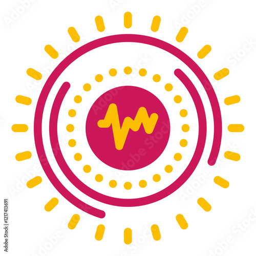 Vector Design Radiant Rhythm Icon Style