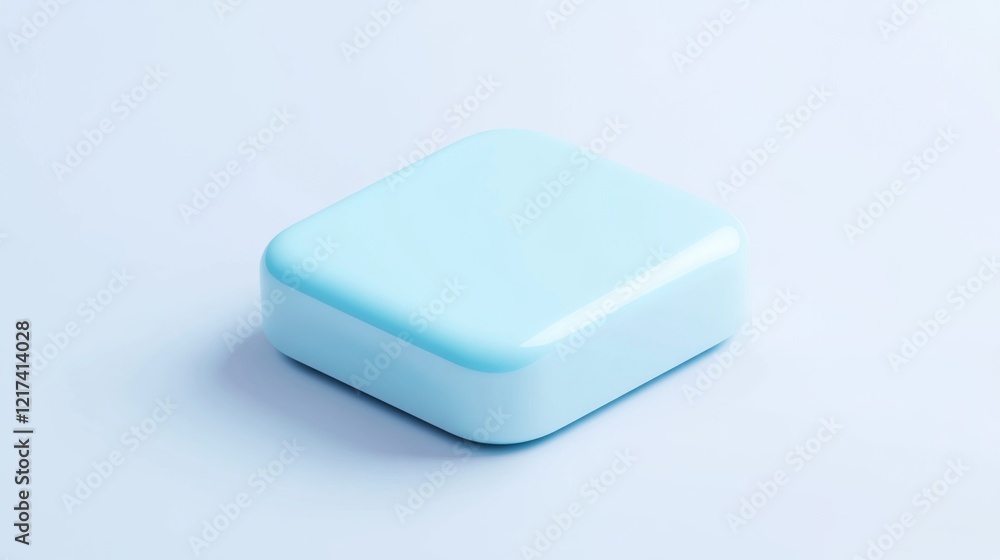 Light Blue Square Geometric Design Element Light Blue Square Geometric Design Element