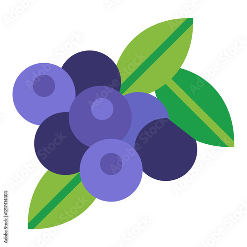 Vector Design Elderberry Icon Style