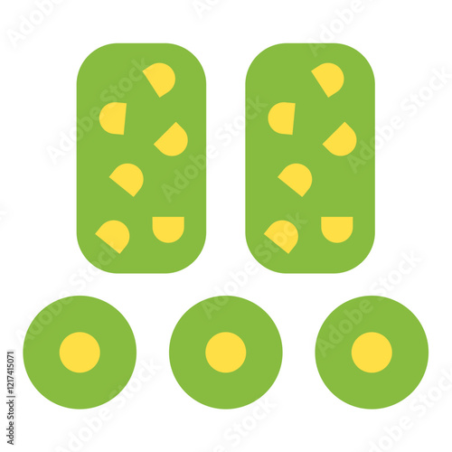 Vector Design Tempeh Icon Style