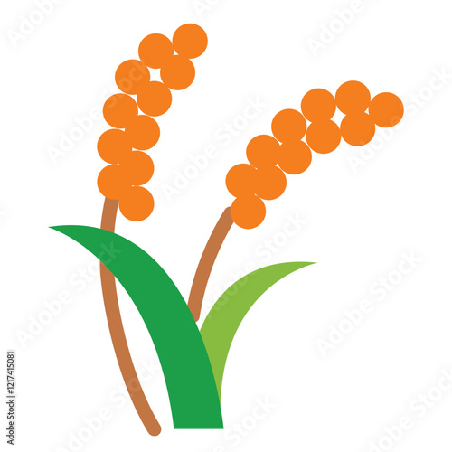 Vector Design Millet Icon Style