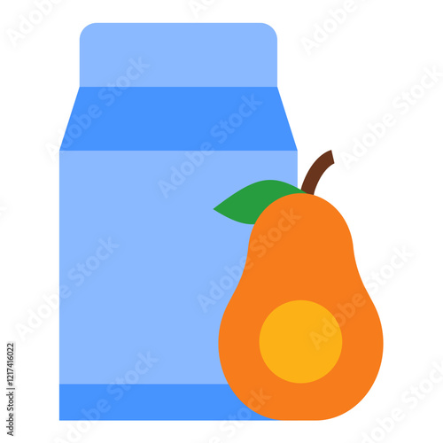 Vector Design Fruit Juice Icon Style