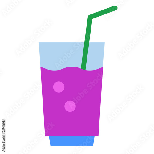 Vector Design Detox Juice Icon Style