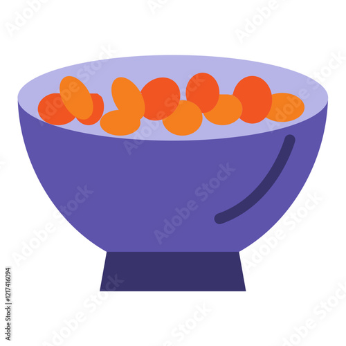 Vector Design Muesli Icon Style