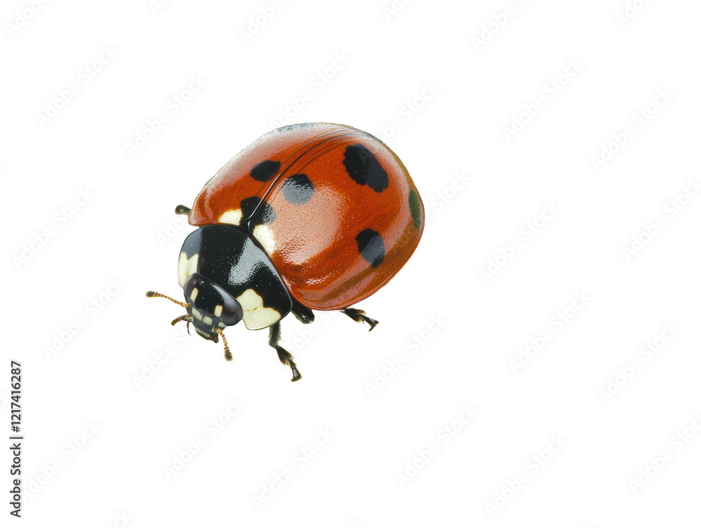 Isolated Ladybug Close-up Isolated Ladybug Close-up