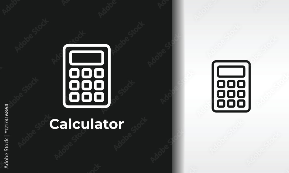 Calculator Vector, Icon Or Logo Sign Isolated Symbol Illustration Calculator Vector, Icon Or Logo Sign Isolated Symbol Illustration