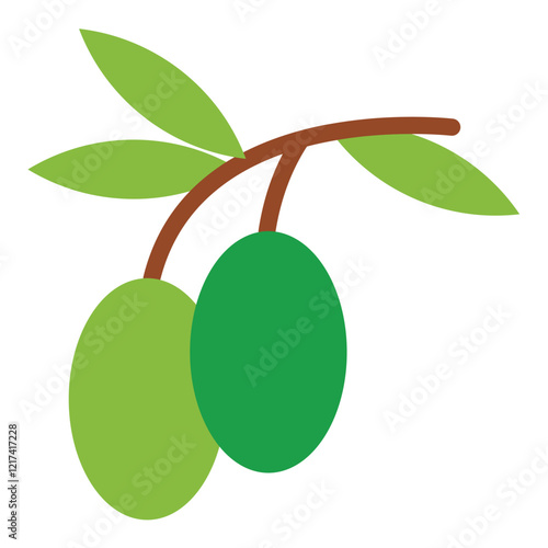 Vector Design Olive Whirl Icon Style