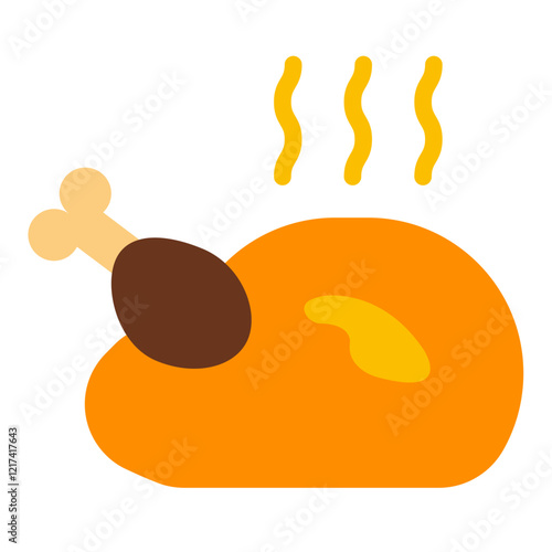 Vector Design Roasted Rapture Icon Style