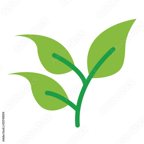 Vector Design Basil Bounty Icon Style