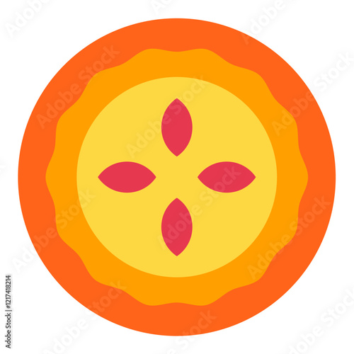Vector Design Quiche Quest Icon Style
