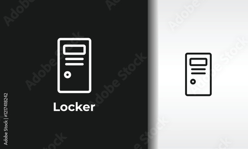 Locker Vector, Icon Or Logo Sign Isolated Symbol Illustration
