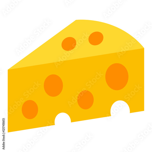 Vector Design Cheese Charm Icon Style