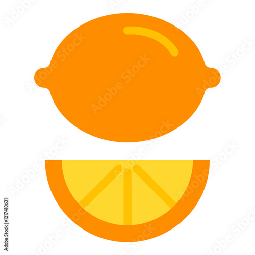 Vector Design Lemon Loom Icon Style