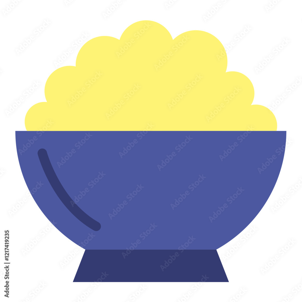 Vector Design Oatmeal Oasis Icon Style Vector Design Oatmeal Oasis Icon Style