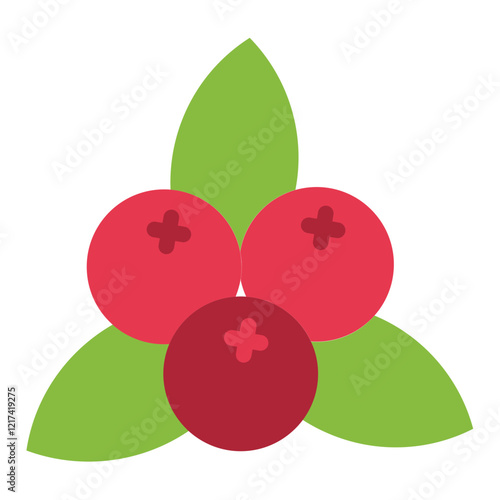 Vector Design Cranberry Canvas Icon Style
