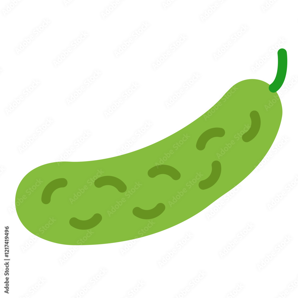 Vector Design Cucumber Canvas Icon Style Vector Design Cucumber Canvas Icon Style