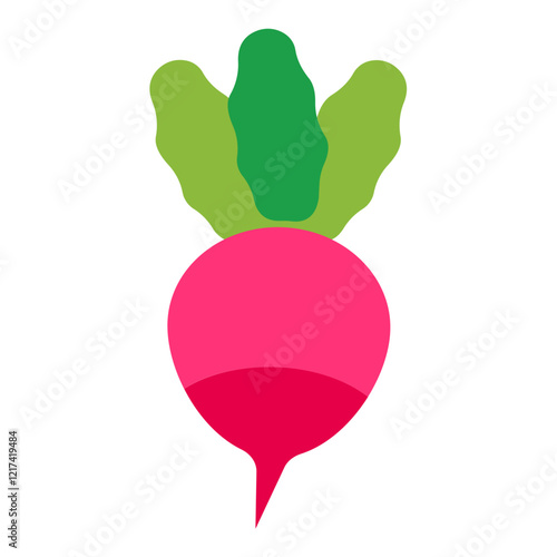 Vector Design Radish Riddle Icon Style
