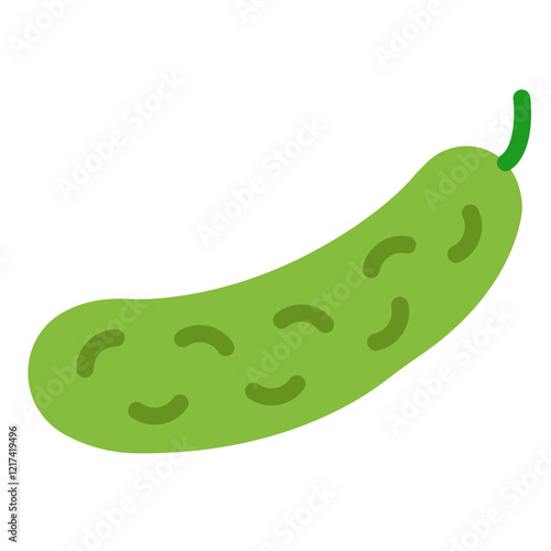 Vector Design Cucumber Canvas Icon Style