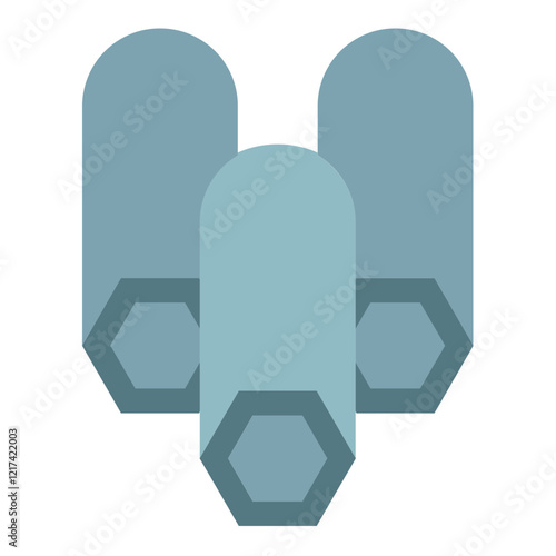 Vector Design Metal Icon Style