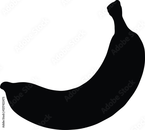 Banana  plantain fruit flat vector icon for food apps and websites