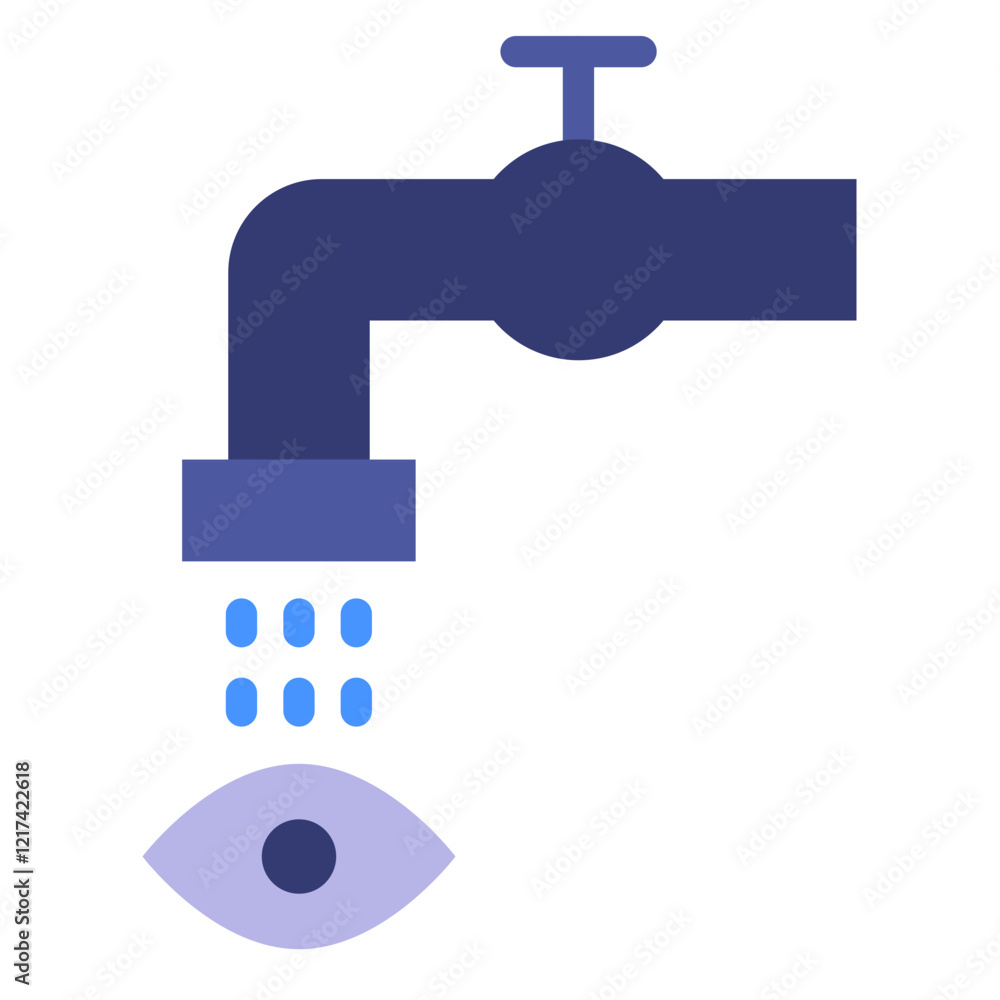 Vector Design Eye Wash Station Icon Style Vector Design Eye Wash Station Icon Style