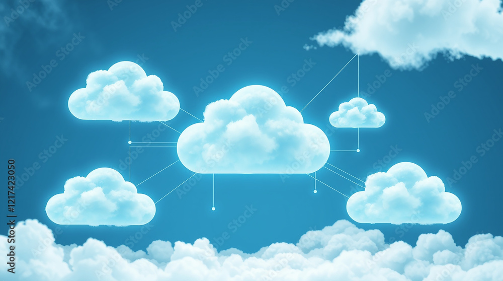 Cloud computing network concept Cloud computing network concept