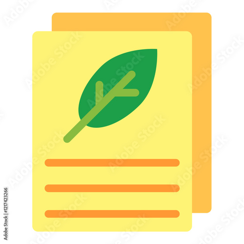 Vector Design Sustainability Report Icon Style