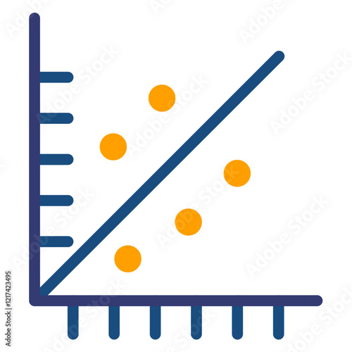 Vector Design Scatter Plot Icon Style