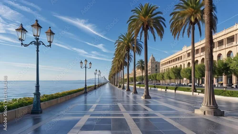 stunning embankment Barcelona Spain, sunny summer day
stunning embankment Barcelona Spain, sunny summer day