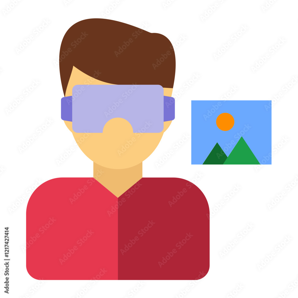 Vector Design Virtual Reality Icon Style Vector Design Virtual Reality Icon Style