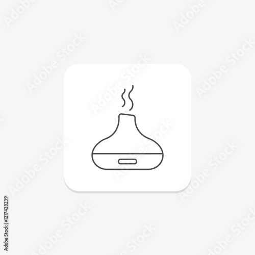 Diffuser thinline icon, vector, pixel perfect, illustrator file