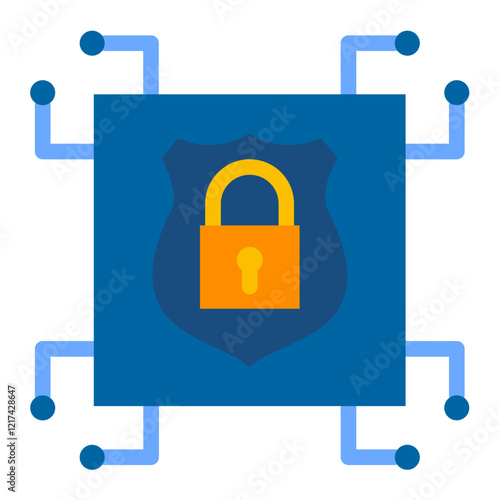 Vector Design Quantum Encryption Icon Style photo