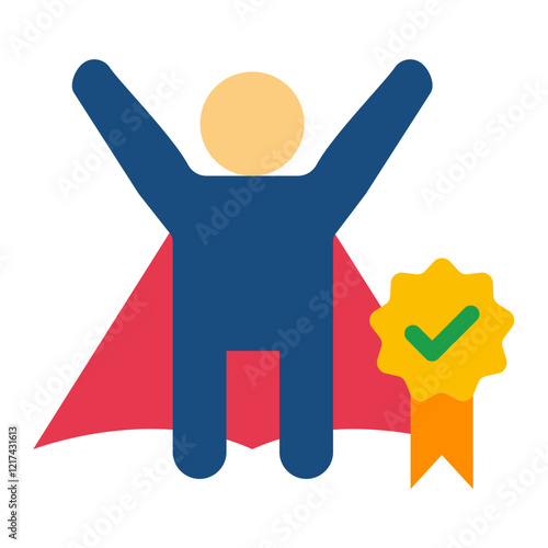 Vector Design Reliance Badge Icon Style