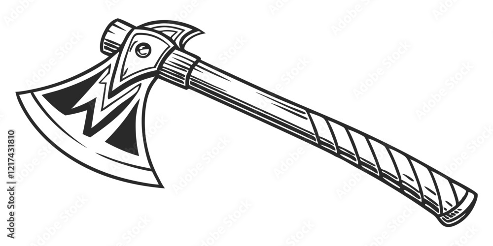 Fototapeta premium ax logo, black outline, vector graphic, transparent background 