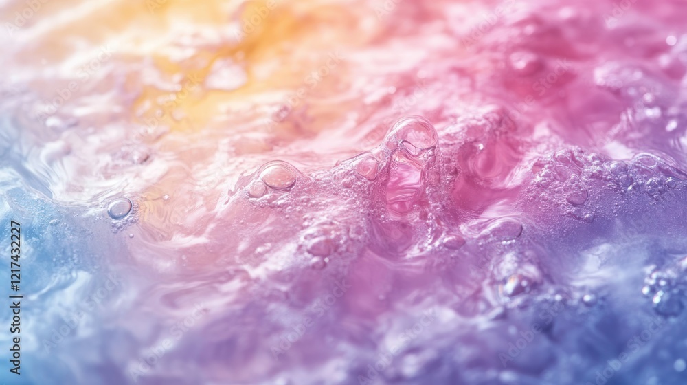 Fototapeta premium Pastel water bubbles texture background