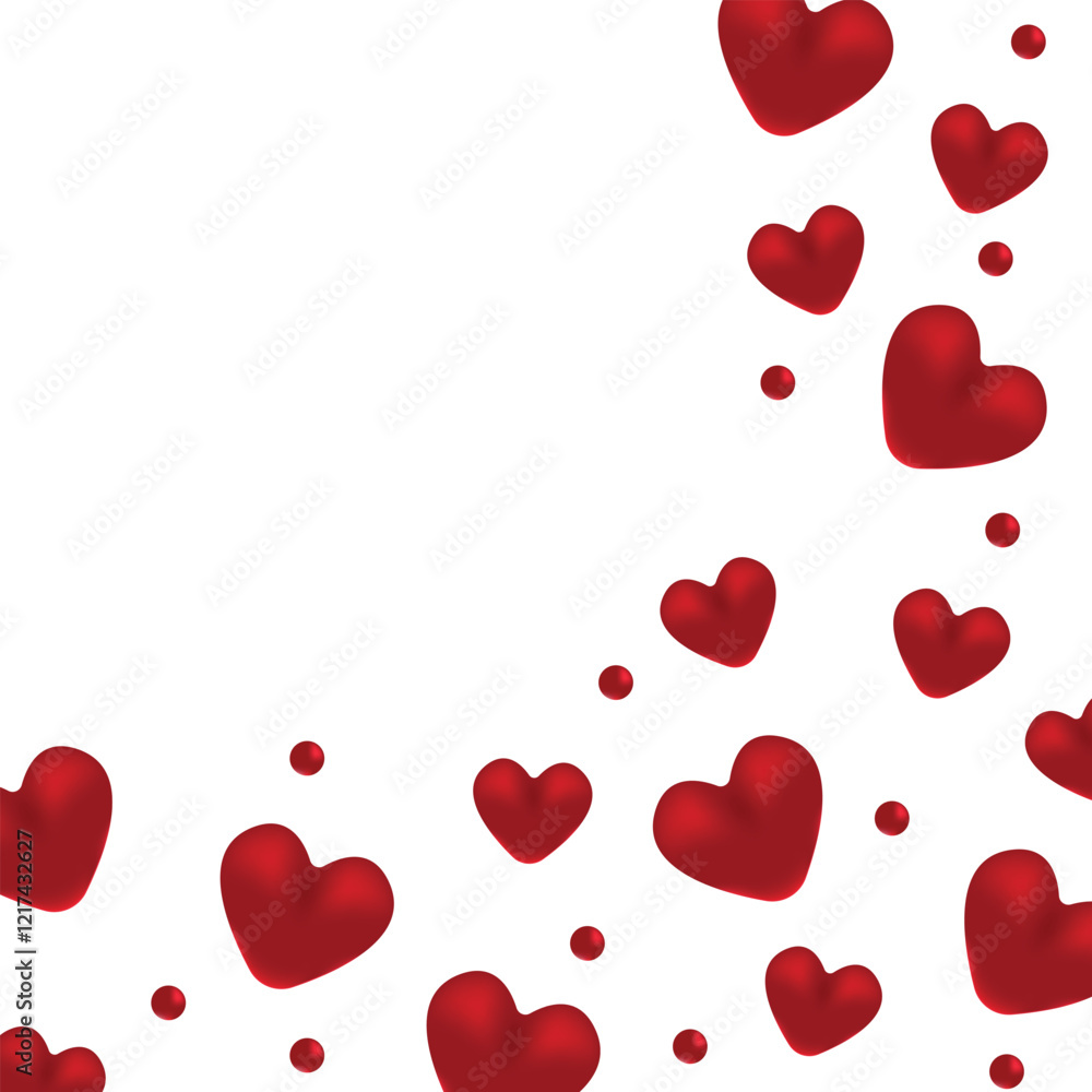 Red Hearts Decorative Graphic Design Red Hearts Decorative Graphic Design