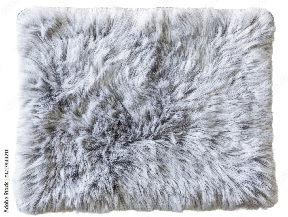 Isolated Gray Faux Fur Texture Isolated Gray Faux Fur Texture