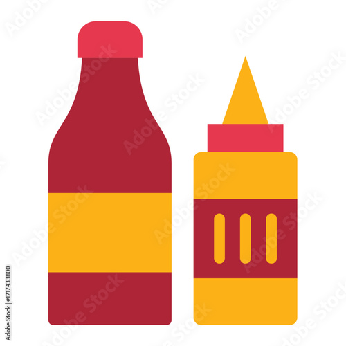 Vector Design Condiments Icon Style