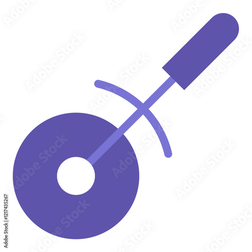 Vector Design Pizza Cutter Icon Style