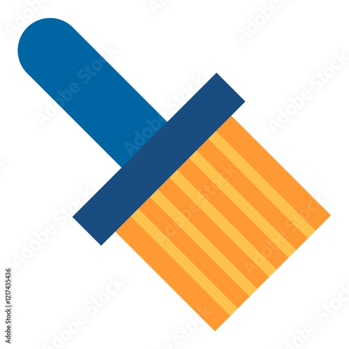 Vector Design Basting Brush Icon Style