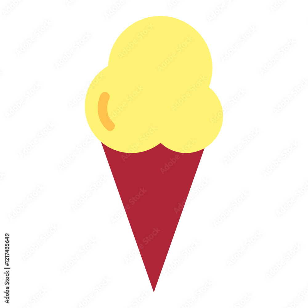Vector Design Ice Cream Cone Icon Style Vector Design Ice Cream Cone Icon Style
