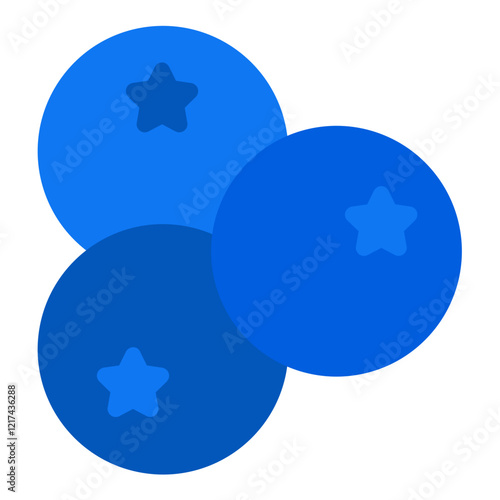 Vector Design Blueberry Icon Style