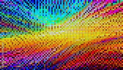 Wallpaper Mural pixelated wallpaper colorful made with ai Torontodigital.ca