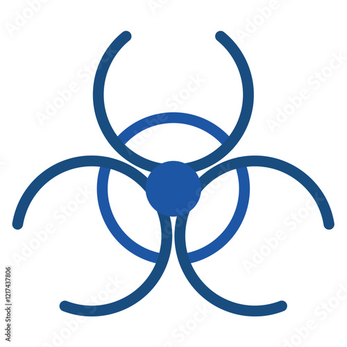 Vector Design Biohazard Symbol Icon Style