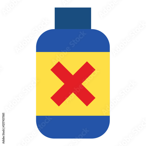 Vector Design Herbicide Bottle Icon Style