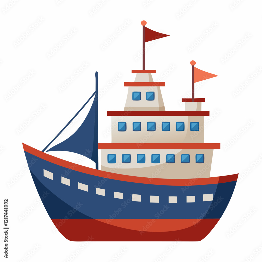 Obraz premium ship with cargo ship