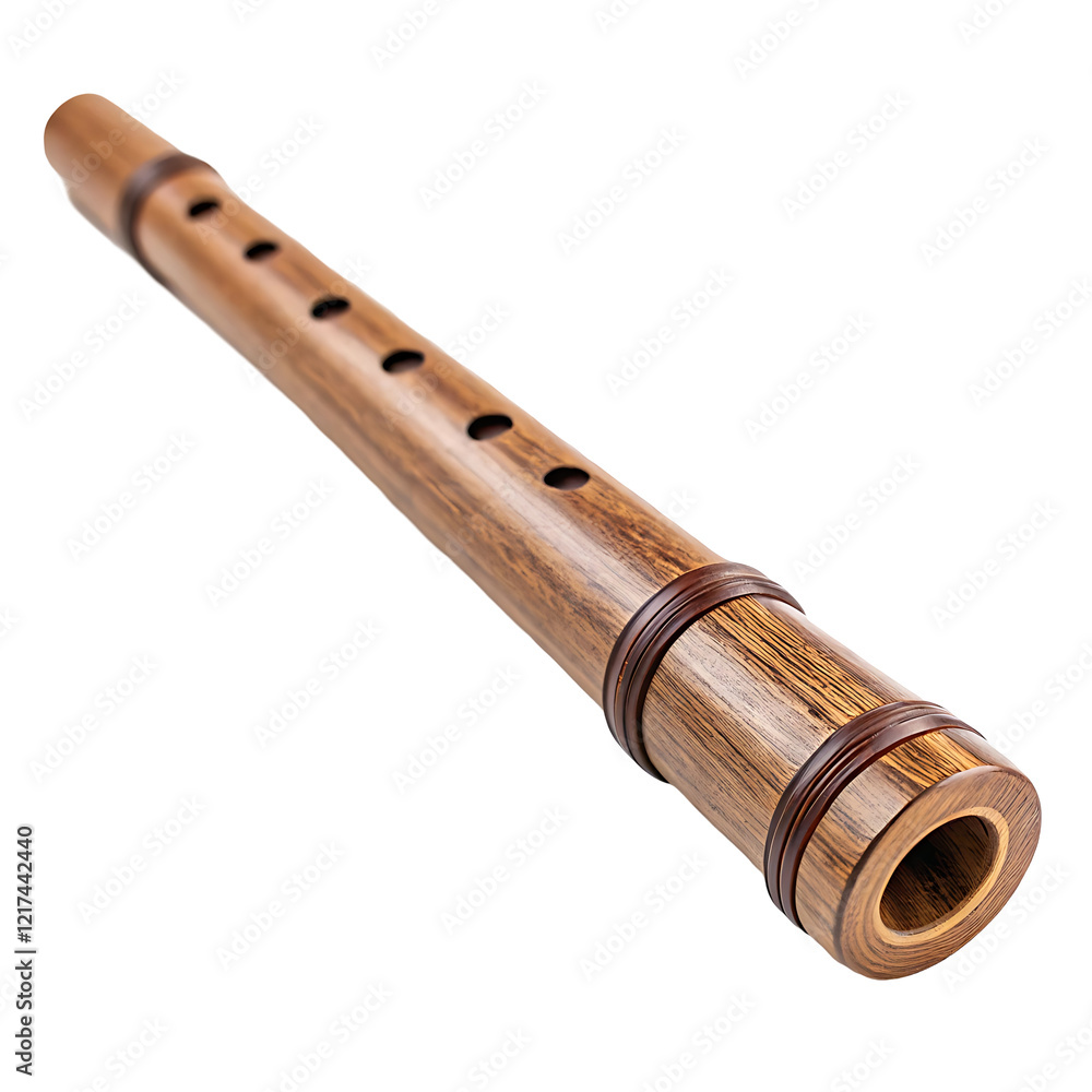 Naklejka premium flute isolated on white